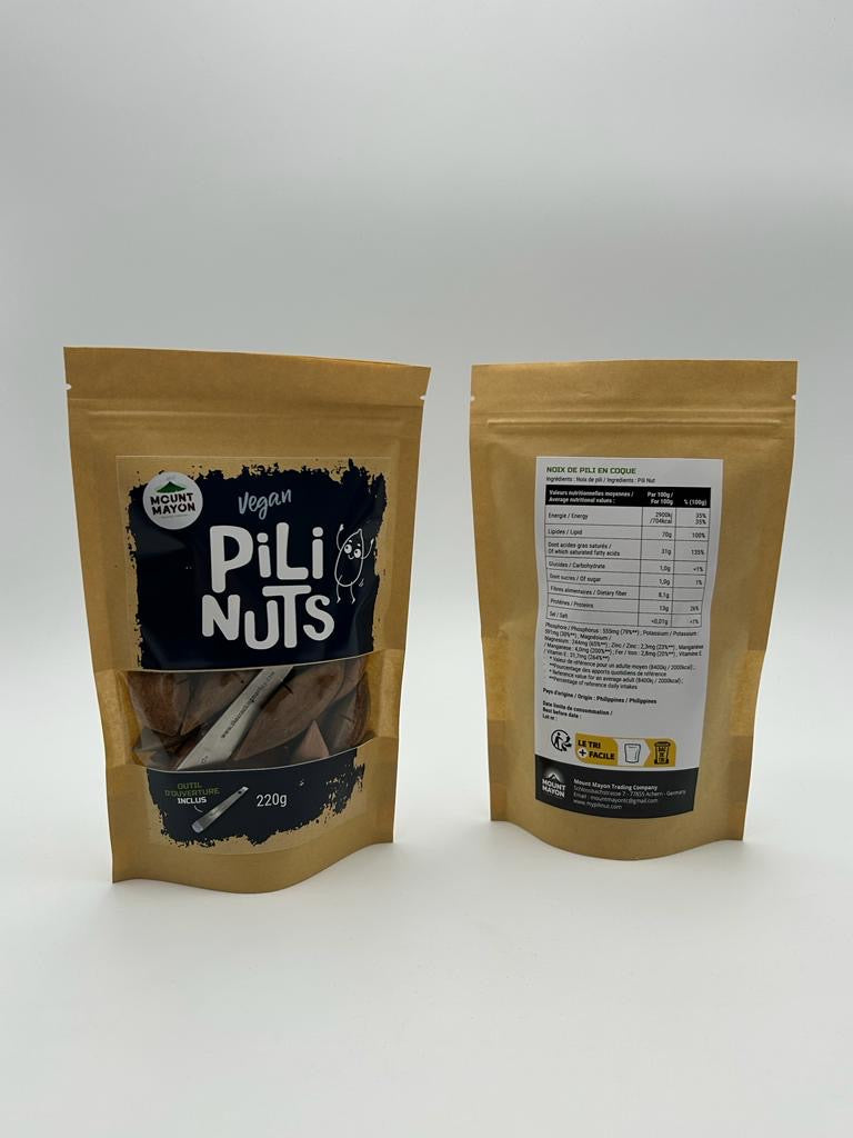 Pili-Nüsse in der Schale „Doypack Découverte“ 220g